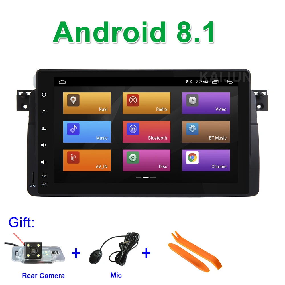 9" Android 8.1 Car DVD Stereo for BMW M3 E46 with BT wifi Radio GPS