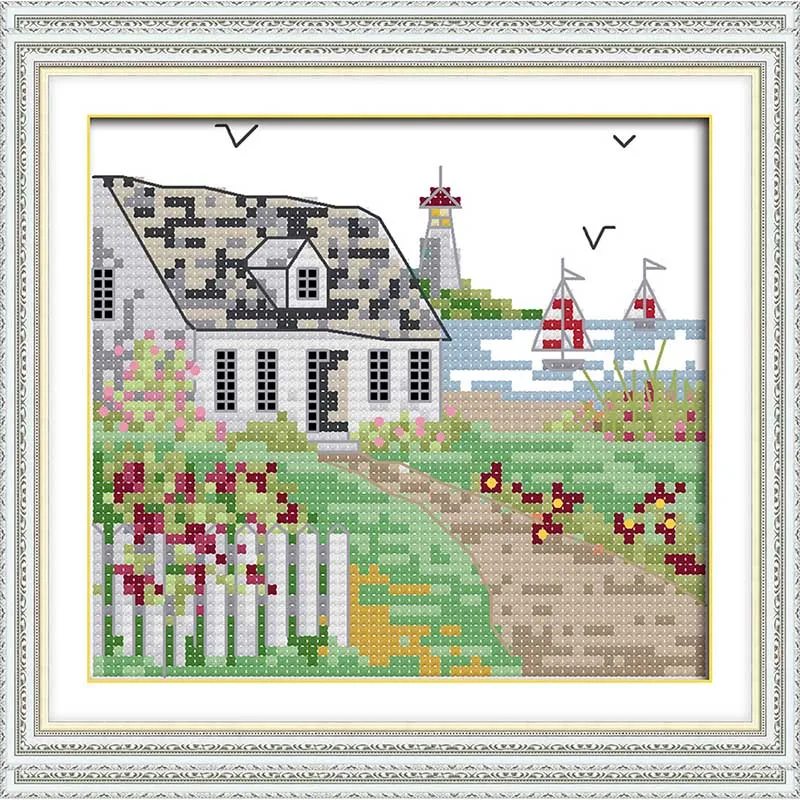 Needlework,DIY DMC Cross stitch,Sets For Embroidery kits,Printed landscape hut Counted Cross-Stitching,Wall Home decoration free
Needlework,DIY DMC Cross stitch,Sets For Embroidery kits,Printed landscape hut Counted Cross-Stitching,Wall Home decoration free