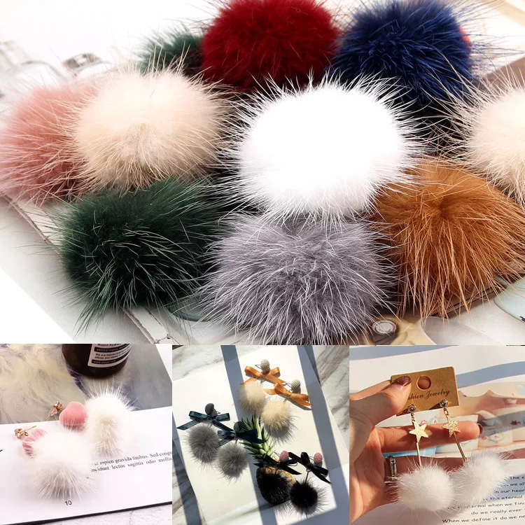 Mink Hair Wool Ball 35mm Eardrop Pendant Diy Handmade Material for Earring Necklace Key Chain Jewelry Ornaments 2pcs
Mink Hair Wool Ball 35mm Eardrop Pendant Diy Handmade Material for Earring Necklace Key Chain Jewelry Ornaments 2pcs