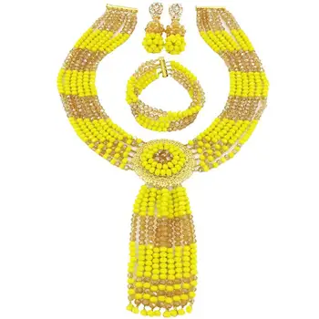 Traditional Opaque Yellow Champagne Gold AB Nigeria Ethnic Engagement Beads Necklace Sets 6C-ZPHLS-21
Traditional Opaque Yellow Champagne Gold AB Nigeria Ethnic Engagement Beads Necklace Sets 6C-ZPHLS-21