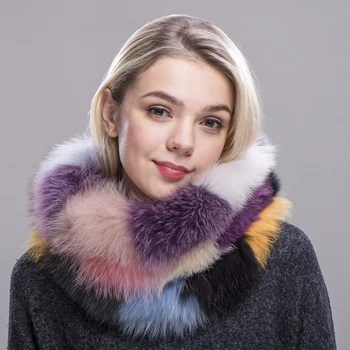 FXFURS Hot Brand New Genuine Real Fox Fur scaves Women's Lady Fur Scarf Ring Cowl Snood Cirle Infinity Scarf Wraps Shawl
FXFURS Hot Brand New Genuine Real Fox Fur scaves Women's Lady Fur Scarf Ring Cowl Snood Cirle Infinity Scarf Wraps Shawl