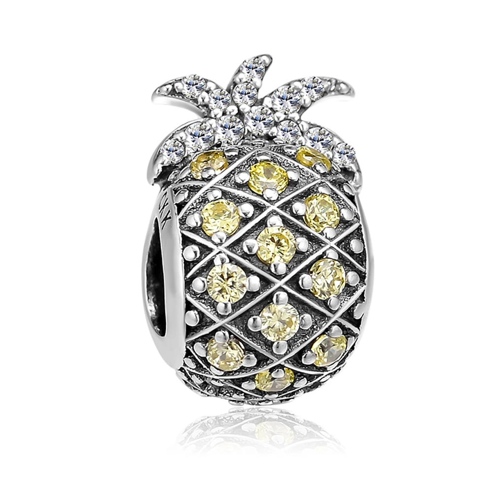 Fandola CKK 100% 925 Sterling Silver Sparkling Pineapple Charm Fits for Pandora Charms Bracelets Light Yellow CZ
Fandola CKK 100% 925 Sterling Silver Sparkling Pineapple Charm Fits for Pandora Charms Bracelets Light Yellow CZ