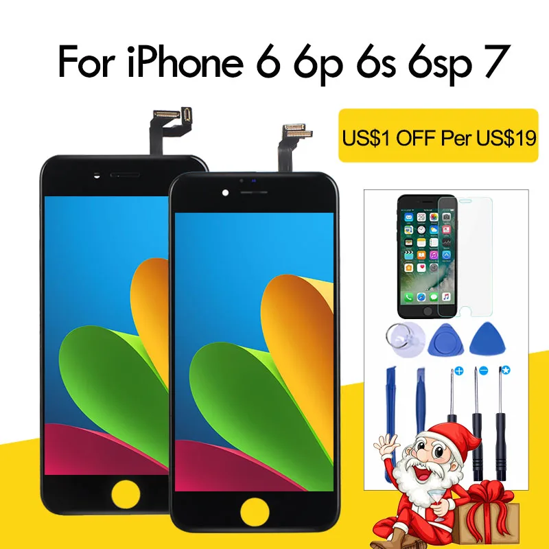 AAA+++ LCD For iPhone 7 LCD Display Touch Screen Assembly Replacement Good 3D touch for iPhone 6s Module Black and White Color
AAA+++ LCD For iPhone 7 LCD Display Touch Screen Assembly Replacement Good 3D touch for iPhone 6s Module Black and White Color
