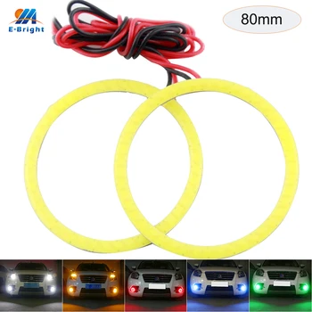 YM E-Bright COB Angel Eyes 80MM 2Pieces(1pair) Auto Halo Rings 63 SMD COB 8cm Angel Eye Car Headlight Motorcycle White 12V
YM E-Bright COB Angel Eyes 80MM 2Pieces(1pair) Auto Halo Rings 63 SMD COB 8cm Angel Eye Car Headlight Motorcycle White 12V