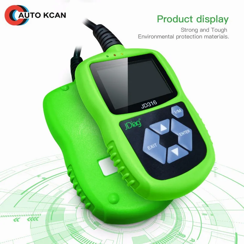 JDiag JD316 OBD2 Automotive Scanner OBDII EOBD Car Diagnostic Tool Engine Fault Code Reader Scan Tools Better Than AD310 ELM327
JDiag JD316 OBD2 Automotive Scanner OBDII EOBD Car Diagnostic Tool Engine Fault Code Reader Scan Tools Better Than AD310 ELM327