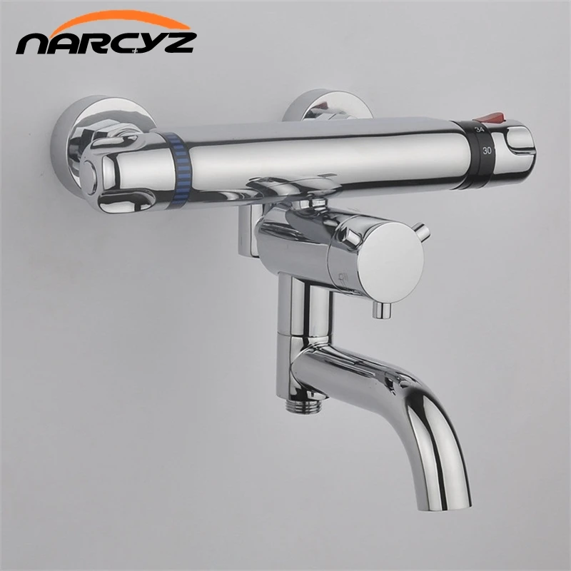 Thermostatic shower faucet swivel Bathroom Wall Mounted thermostatic Bathtub mixing valve Dual Handle Polished Crane AL-840
Thermostatic shower faucet swivel Bathroom Wall Mounted thermostatic Bathtub mixing valve Dual Handle Polished Crane AL-840