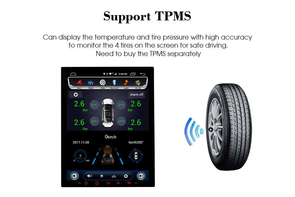 Car dvd C600 TMPS