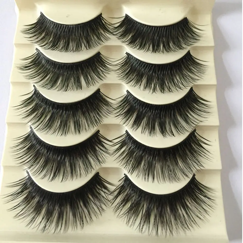 5Pairs/Set Natural Black Long Fake Eye Lashes Handmade Thick False Eyelashes Black Makeup Cosmetic Beauty Extension Tools
5Pairs/Set Natural Black Long Fake Eye Lashes Handmade Thick False Eyelashes Black Makeup Cosmetic Beauty Extension Tools