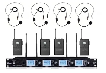 Bolymic UHF 4 Condensor Headset Quad Wireless microfone Headworn Microphone System
Bolymic UHF 4 Condensor Headset Quad Wireless microfone Headworn Microphone System