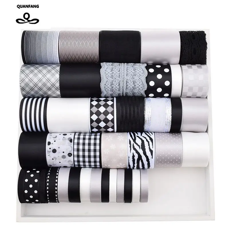 High quality 37 Design Mix Black&White&Gray Ribbon Set For Diy Handmade Craft Packing Hair Accessories Materials Package
High quality 37 Design Mix Black&White&Gray Ribbon Set For Diy Handmade Craft Packing Hair Accessories Materials Package