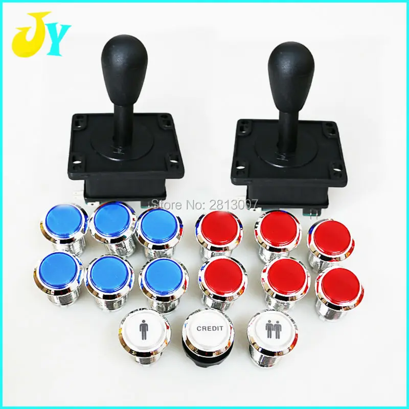 American style joystick Arcade Chrome plated silver LED Illuminated push buttons arcade switch button for DIY kit arcade
American style joystick Arcade Chrome plated silver LED Illuminated push buttons arcade switch button for DIY kit arcade