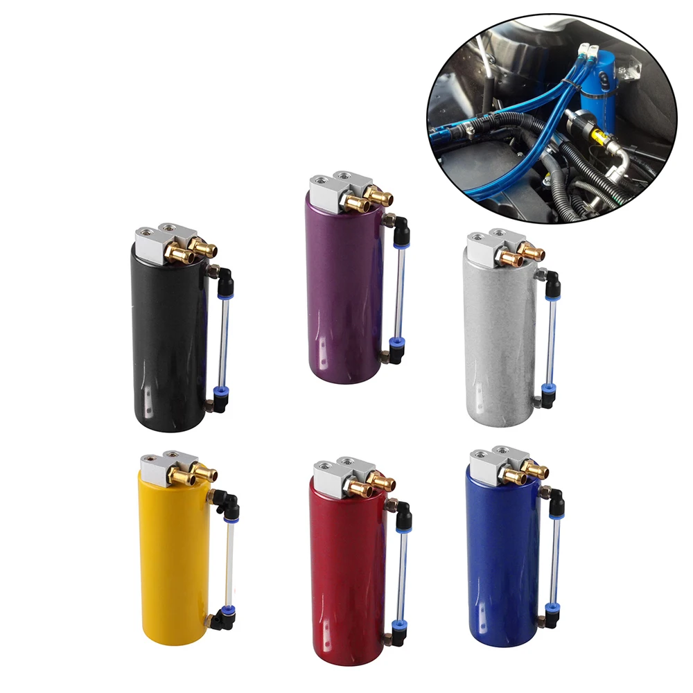 Universal Oil Catch Can 350ML Tank Aluminum alloy Tank Oil Catch Can Car Accessories
Universal Oil Catch Can 350ML Tank Aluminum alloy Tank Oil Catch Can Car Accessories
