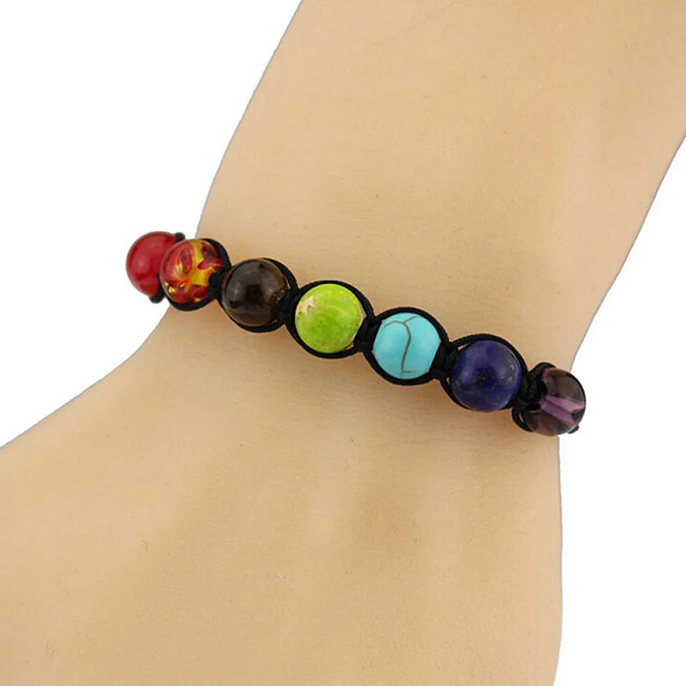 New Arrival Rainbow Seven Chakra Bracelet Balance Bead Bracelet Natural Stone Crystal Seven-color Rainbow
New Arrival Rainbow Seven Chakra Bracelet Balance Bead Bracelet Natural Stone Crystal Seven-color Rainbow