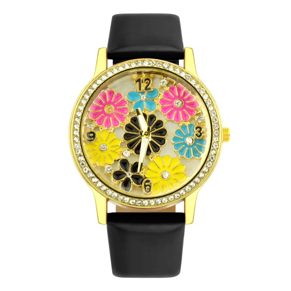 Women's Watches Exquis Retro 3D Sticker Flower Print With Diamond Ladies Watch Leather Women Clock Orologi Donna Kadin Saat #D
Women's Watches Exquis Retro 3D Sticker Flower Print With Diamond Ladies Watch Leather Women Clock Orologi Donna Kadin Saat #D