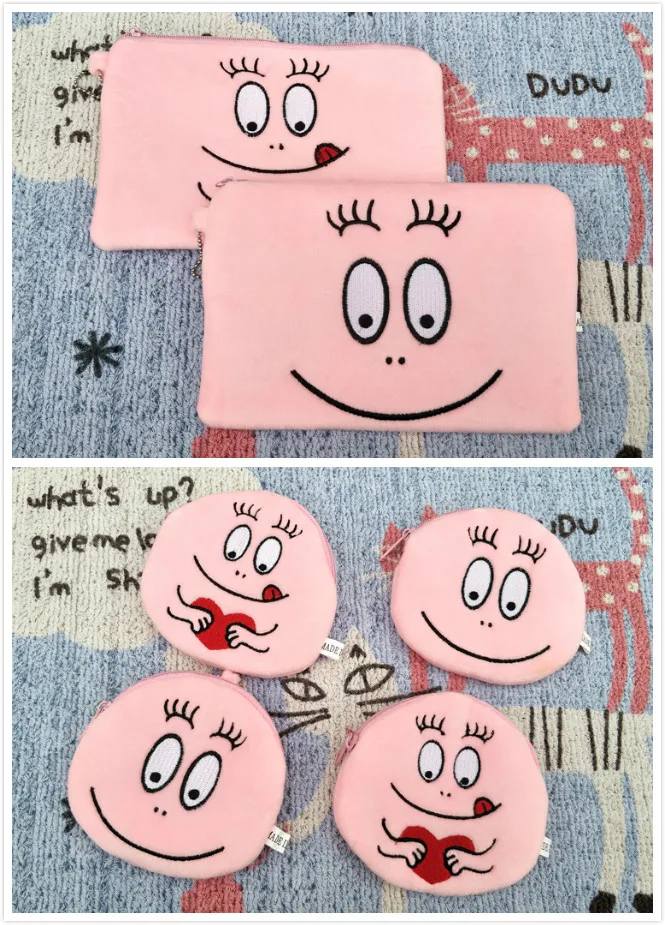 South Korea Baba father Barbapapa pink super cute plush Coin purse Cosmetic Bag For girl child gift
South Korea Baba father Barbapapa pink super cute plush Coin purse Cosmetic Bag For girl child gift
