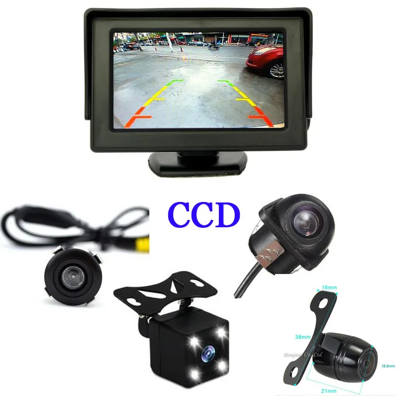 4.3 Inch Screen TFT Screen HD Panel Color Car Monitor & Universal CCD Car Rear View Camera Waterproof Backup Parking Assistance
4.3 Inch Screen TFT Screen HD Panel Color Car Monitor & Universal CCD Car Rear View Camera Waterproof Backup Parking Assistance
