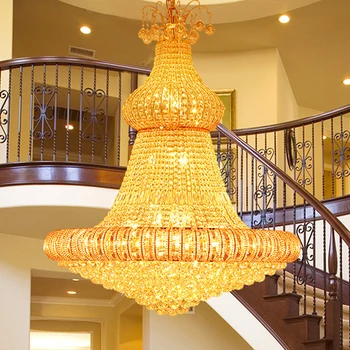 LED Gold Crystal Chandelier Lights Fixture American Modern Chandeliers Home Indoor Lighting Long Hanging Light Lamps AC90V-260V
LED Gold Crystal Chandelier Lights Fixture American Modern Chandeliers Home Indoor Lighting Long Hanging Light Lamps AC90V-260V
