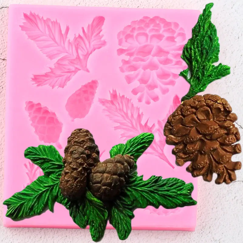 Pine Branches Silicone Molds Nut Pine Cone Fondant Mold Christmas Cake Decorating Tools Candy Fimo Clay Chocolate Gumpaste Mould
Pine Branches Silicone Molds Nut Pine Cone Fondant Mold Christmas Cake Decorating Tools Candy Fimo Clay Chocolate Gumpaste Mould