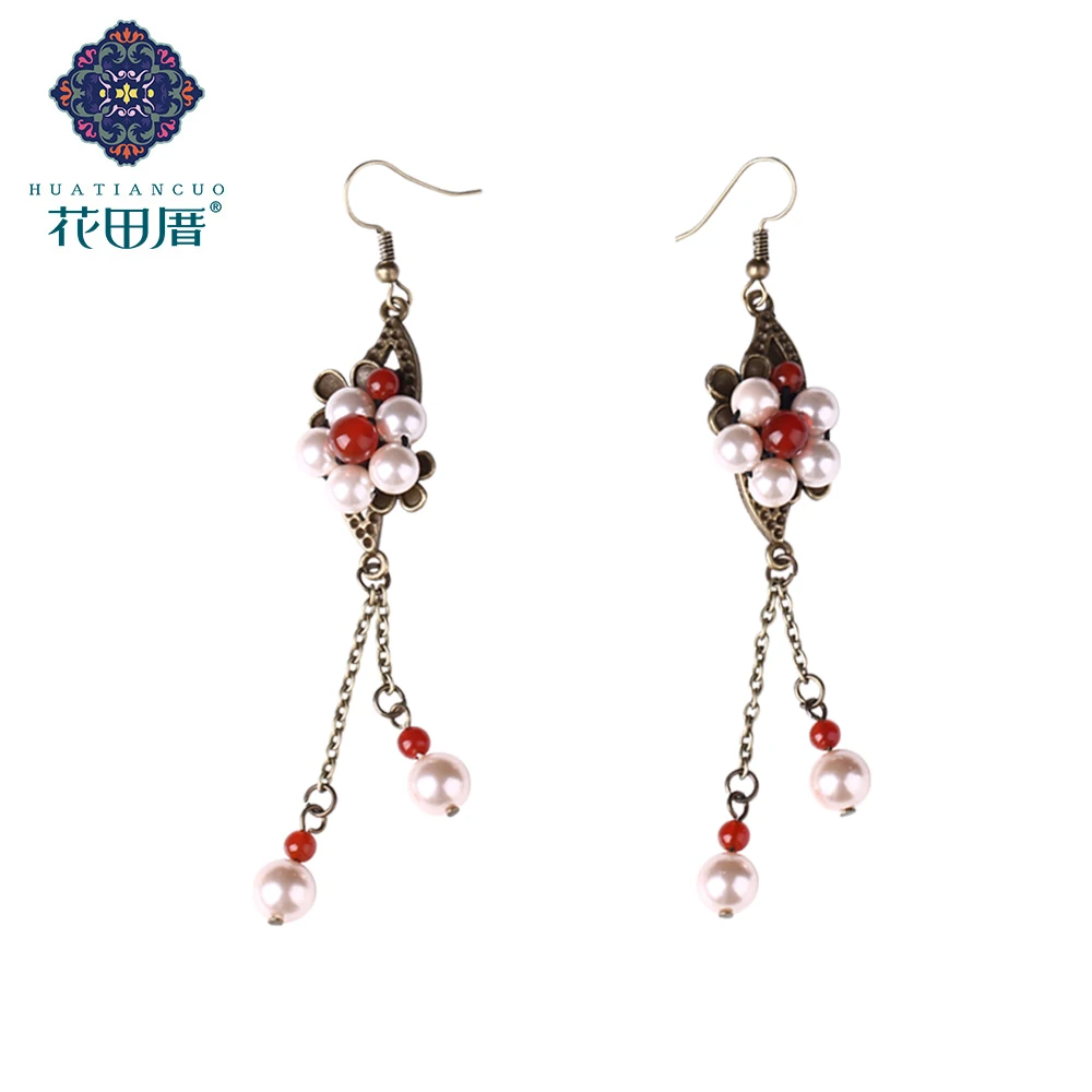 Vintage Shell Pearl Long Dangle Earrings For Women Alloy Flower Chain Drop Earring Brides Jewelry Gift Accessories 2019 EZ-17007
Vintage Shell Pearl Long Dangle Earrings For Women Alloy Flower Chain Drop Earring Brides Jewelry Gift Accessories 2019 EZ-17007
