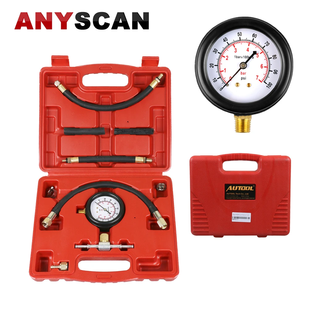 TU-113 Precision Fuel Injection Pump Injector Tester Pressure Gauge Test Gasoline 0-100psi Universal Fuel Pressure Indicator
TU-113 Precision Fuel Injection Pump Injector Tester Pressure Gauge Test Gasoline 0-100psi Universal Fuel Pressure Indicator