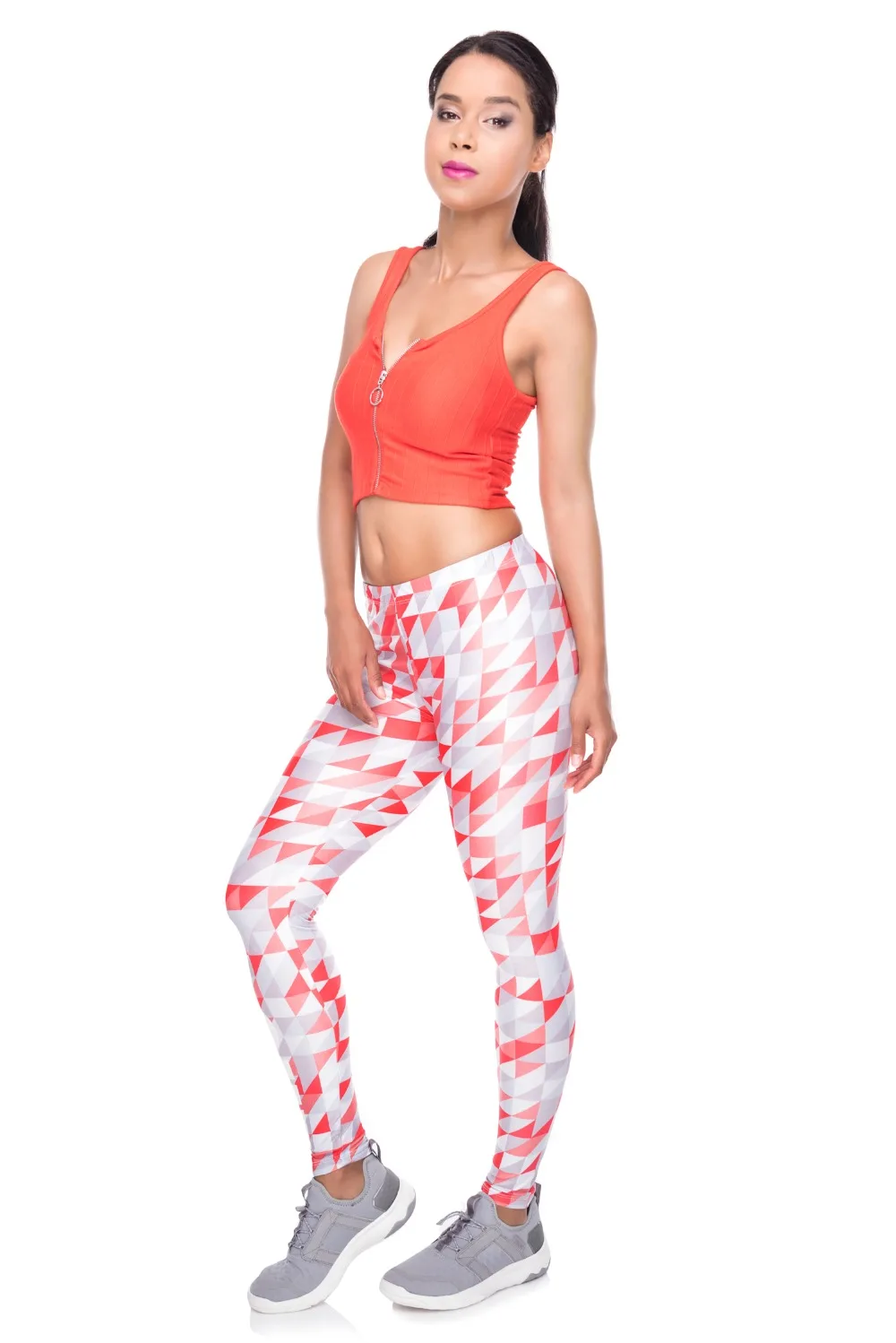 34259 WORK OUT triangle gray red (2)