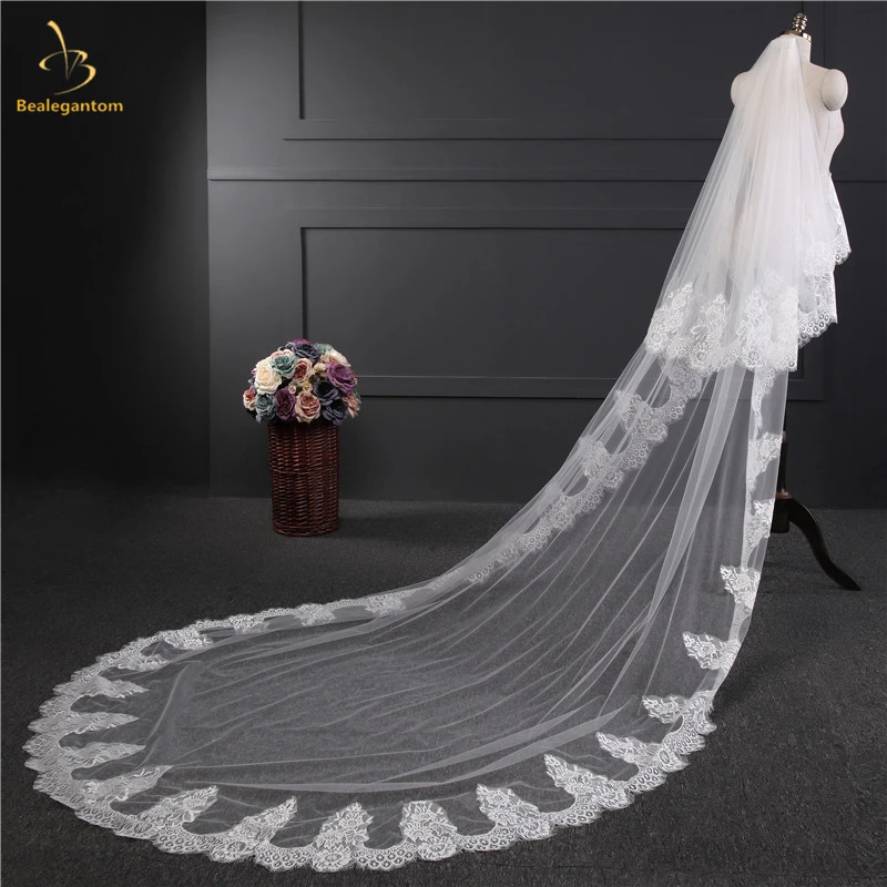 2019 New High Quality Brand New White Ivory Wedding Veils Veu De Noiva Lace Appliques Wedding Veils Mariage Bridal Veil QA1359
2019 New High Quality Brand New White Ivory Wedding Veils Veu De Noiva Lace Appliques Wedding Veils Mariage Bridal Veil QA1359
