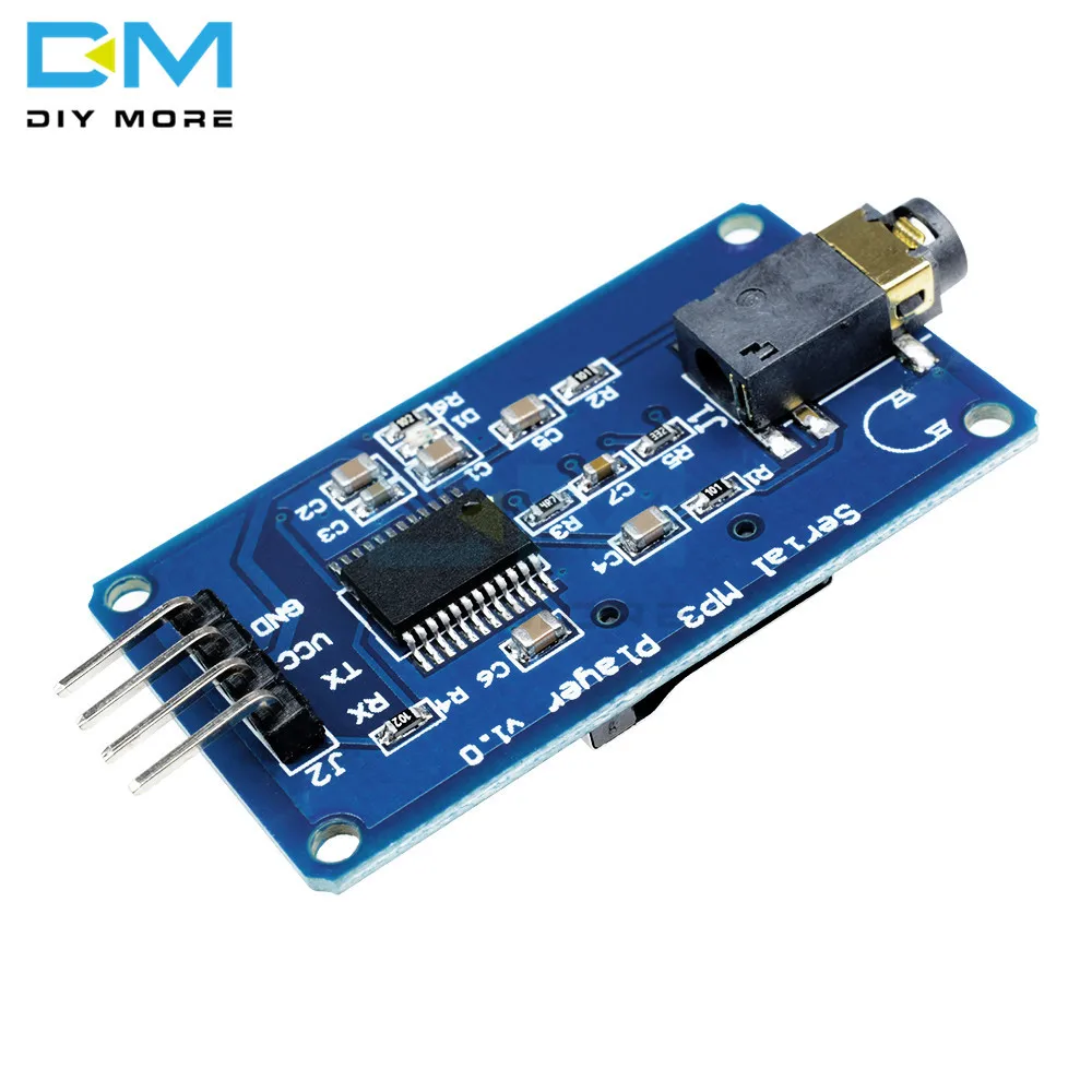 

YX5300 UART Control Serial MP3 Music Player Module For Arduino AVR ARM PIC CF Micro SD SDHC Card UART TTL Support MP3 WAV DC3.3V