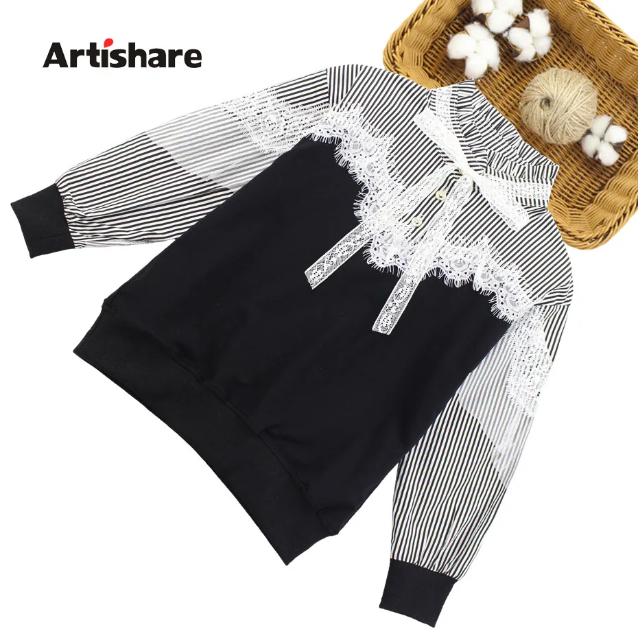 Blouse For Girls Lace Flower Girls Top Patchwork Kids Blouse Autumn Spring Striped Kids School Clothes 6 8 10 12 13 14 Year
Blouse For Girls Lace Flower Girls Top Patchwork Kids Blouse Autumn Spring Striped Kids School Clothes 6 8 10 12 13 14 Year