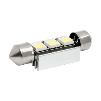 100pcs 39mm C5W C10W 3 SMD 5050 LED 3smd White/Blue CANBUS Error Free Car License Plate lights Bulb Dome Festoon Lamp 12V 100X
100pcs 39mm C5W C10W 3 SMD 5050 LED 3smd White/Blue CANBUS Error Free Car License Plate lights Bulb Dome Festoon Lamp 12V 100X