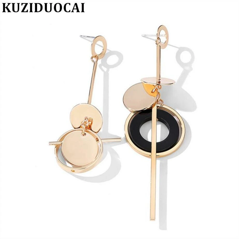 New Fashion Fine Jewelry Asymmetry Multi-component Mirror polished Circle Stainless Keep Color Stud Earring For Women E-856
New Fashion Fine Jewelry Asymmetry Multi-component Mirror polished Circle Stainless Keep Color Stud Earring For Women E-856