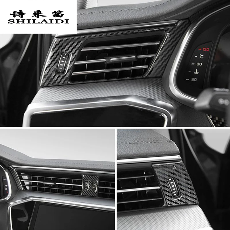 Car Styling Carbon fiber AC Front air Outlet Trim Frame Decoration Stickers Covers For Audi A6 C8 2019 Interior Auto Accessories
Car Styling Carbon fiber AC Front air Outlet Trim Frame Decoration Stickers Covers For Audi A6 C8 2019 Interior Auto Accessories