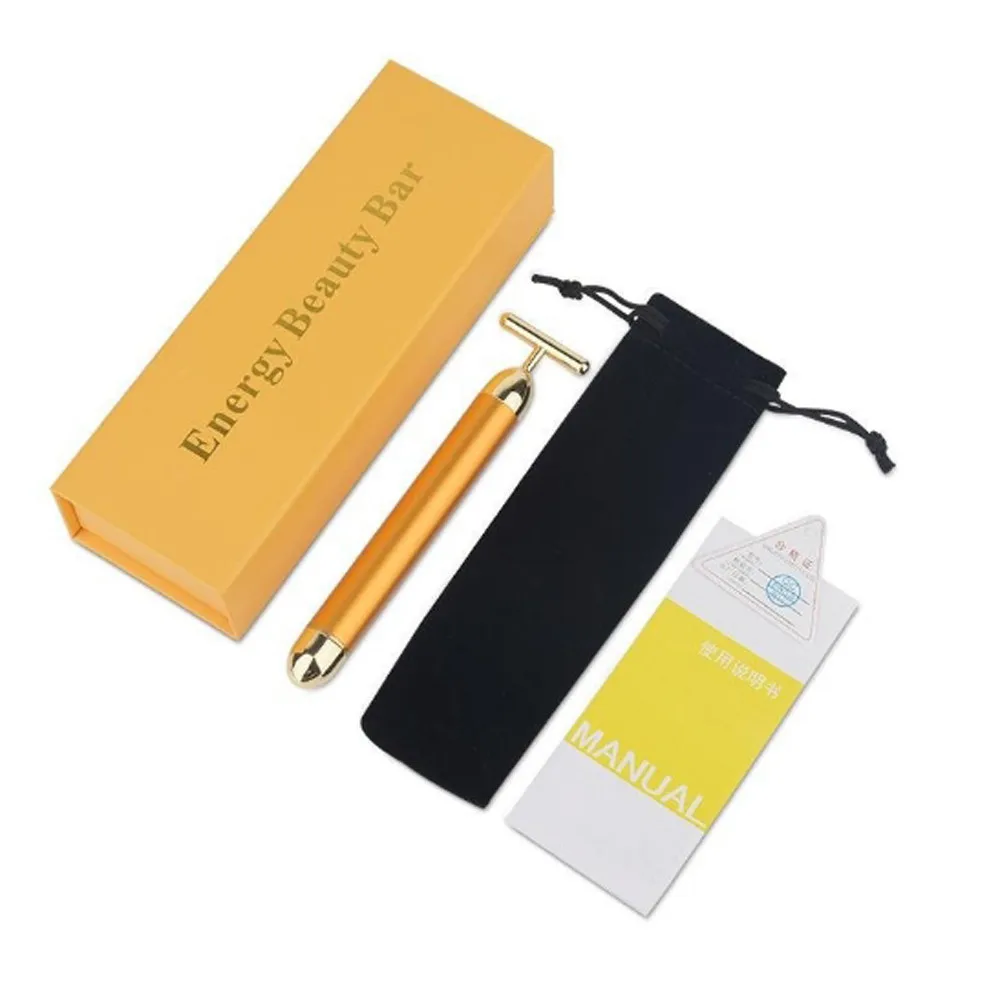 Slimming Face Roller 24k Gold Colour Vibration Facial Beauty Roller Massager Stick Lift Skin Tightening Wrinkle Bar Face Roller
Slimming Face Roller 24k Gold Colour Vibration Facial Beauty Roller Massager Stick Lift Skin Tightening Wrinkle Bar Face Roller