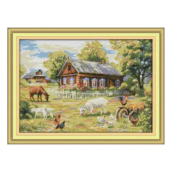 Farm DIY Handmade Needlework Counted 14CT Printed Cross Stitch Embroidery Kit Set Home Decoration
Farm DIY Handmade Needlework Counted 14CT Printed Cross Stitch Embroidery Kit Set Home Decoration