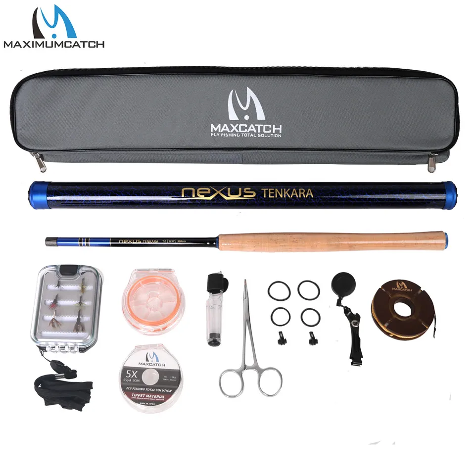 Maximumcatch 3.6m/3.9m/4.1m 7:3 Action Nexus Tenkara Fly Fishing Rod with Tenkara Line_Hooks_Box_Accessory_Tenkara Bag_Combo
Maximumcatch 3.6m/3.9m/4.1m 7:3 Action Nexus Tenkara Fly Fishing Rod with Tenkara Line_Hooks_Box_Accessory_Tenkara Bag_Combo