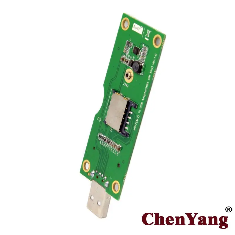 Chenyang M.2 NGFF Wireless WWAN to USB Adapter Card with SIM Card Slot Module Testing Tools
Chenyang M.2 NGFF Wireless WWAN to USB Adapter Card with SIM Card Slot Module Testing Tools