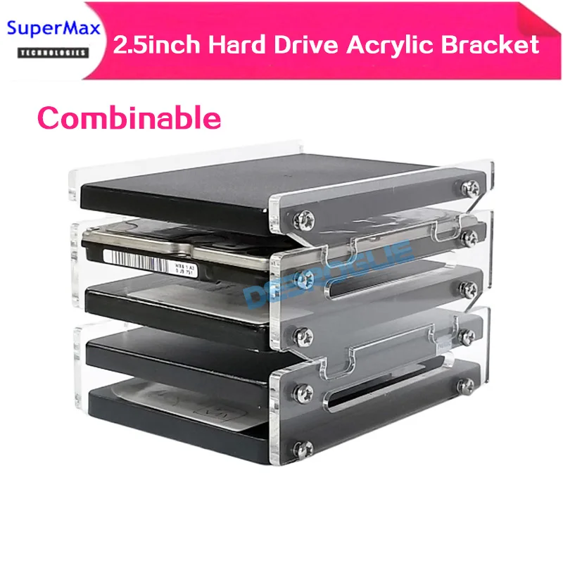 DIY2.5 inch solid state hard disk SSD acrylic combination bracket hard disk box external hard disk can be multi-layered
DIY2.5 inch solid state hard disk SSD acrylic combination bracket hard disk box external hard disk can be multi-layered