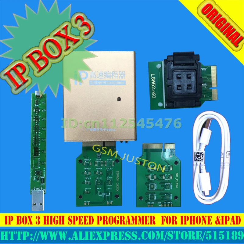 100% original ip box IP BOX3 ip high speed programmer for phone pad hard disk memory upgrade tools 16g to128gb
100% original ip box IP BOX3 ip high speed programmer for phone pad hard disk memory upgrade tools 16g to128gb