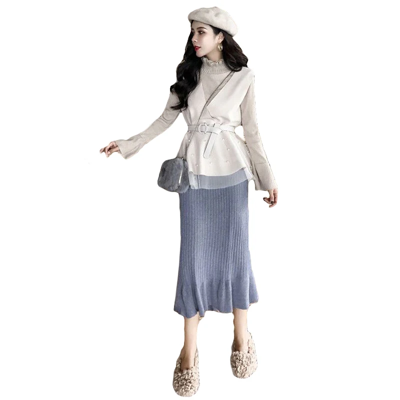 Spring autumn Suits Female Women three piece set Elegant fur vest Long Sleeve Knitted Sweater Dress Casual Midi Bodycon Dress
Spring autumn Suits Female Women three piece set Elegant fur vest Long Sleeve Knitted Sweater Dress Casual Midi Bodycon Dress