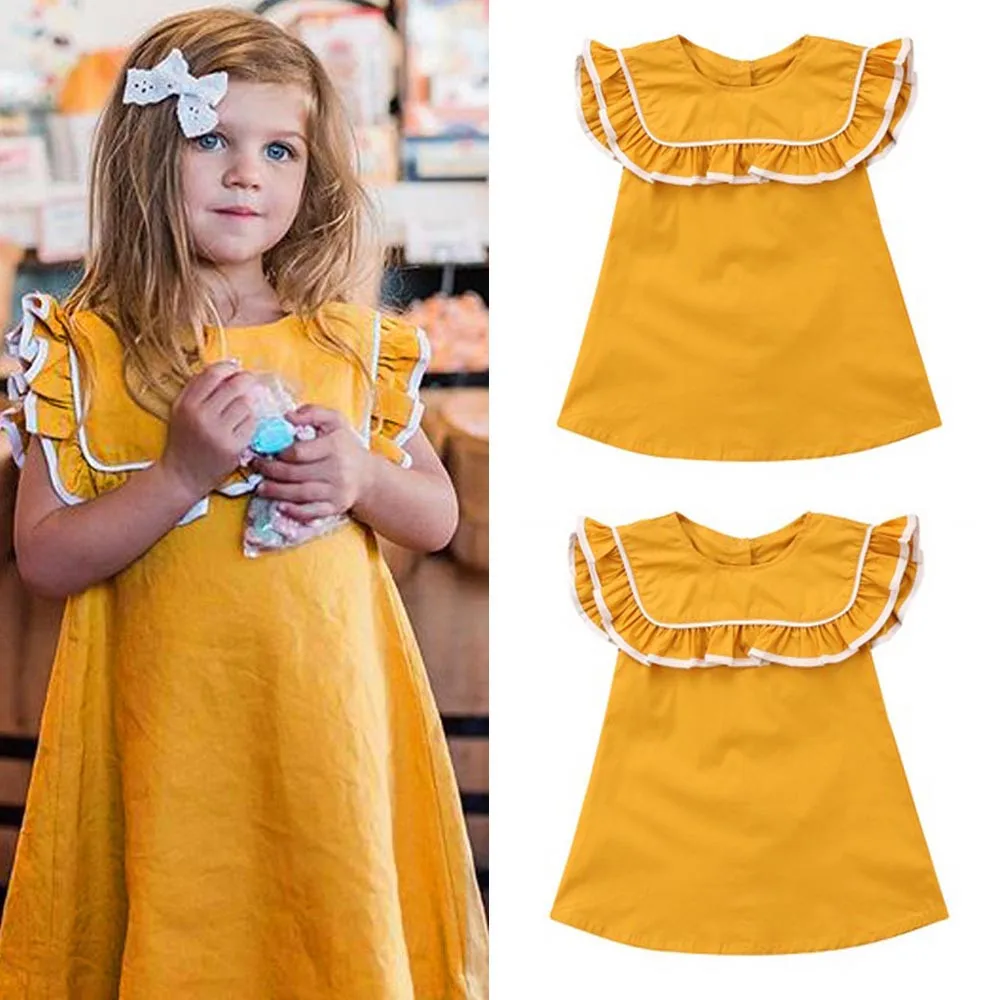 2018 New Fashion Toddler Baby Girls Sleeveless Solid Ruffles Princess Dress Kids Clothing WF18
2018 New Fashion Toddler Baby Girls Sleeveless Solid Ruffles Princess Dress Kids Clothing WF18
