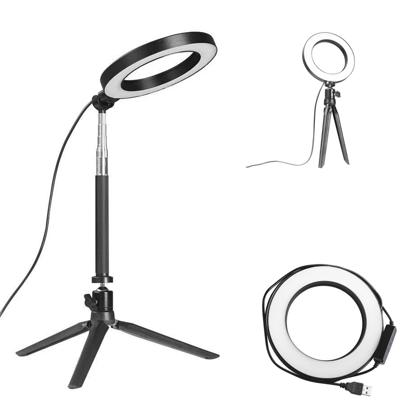 16/26cm LED Ring Light with Photo Studio Light Stand 5500K Dimmable Camera Phone Photography Video Live LED Lamp Fill Light Kit
16/26cm LED Ring Light with Photo Studio Light Stand 5500K Dimmable Camera Phone Photography Video Live LED Lamp Fill Light Kit
