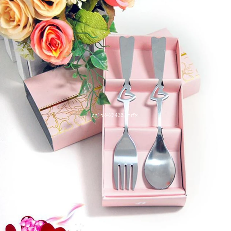 100pcs Spoons and Forks in Gift Box Perfect Pair Coffee Tea Dining Tableware Set Party Souvenirs Wedding Gifts for Guest
100pcs Spoons and Forks in Gift Box Perfect Pair Coffee Tea Dining Tableware Set Party Souvenirs Wedding Gifts for Guest