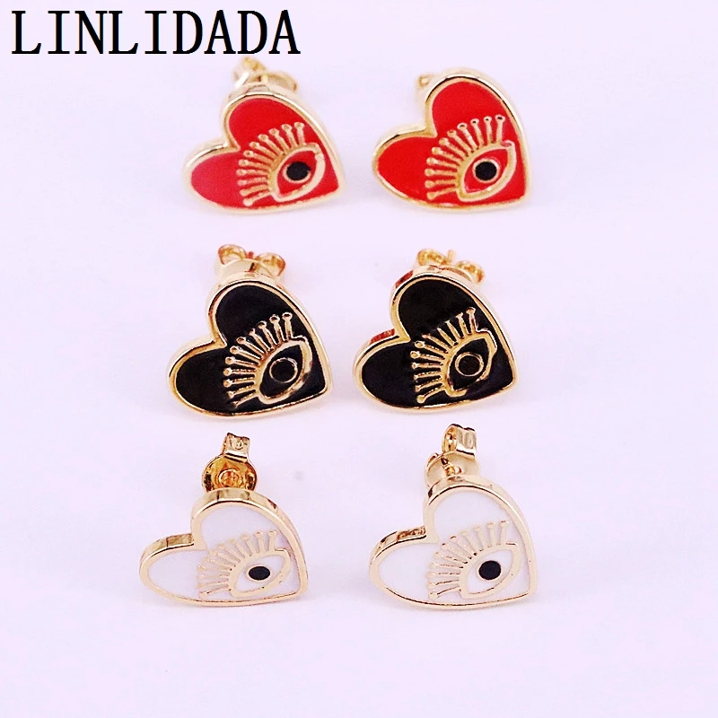 12Pairs Gold Filled Women Jewelry Fashion Mix Color Heart Enamel Eyes Stud Earrings
12Pairs Gold Filled Women Jewelry Fashion Mix Color Heart Enamel Eyes Stud Earrings
