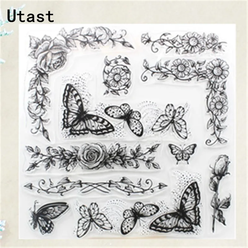 Butterfly Rose Flowers Clear Silicone Stamps /Transparent Rubber Stamp for DIY Scrapbooking /Photo Album Decorative Craft Making
Butterfly Rose Flowers Clear Silicone Stamps /Transparent Rubber Stamp for DIY Scrapbooking /Photo Album Decorative Craft Making