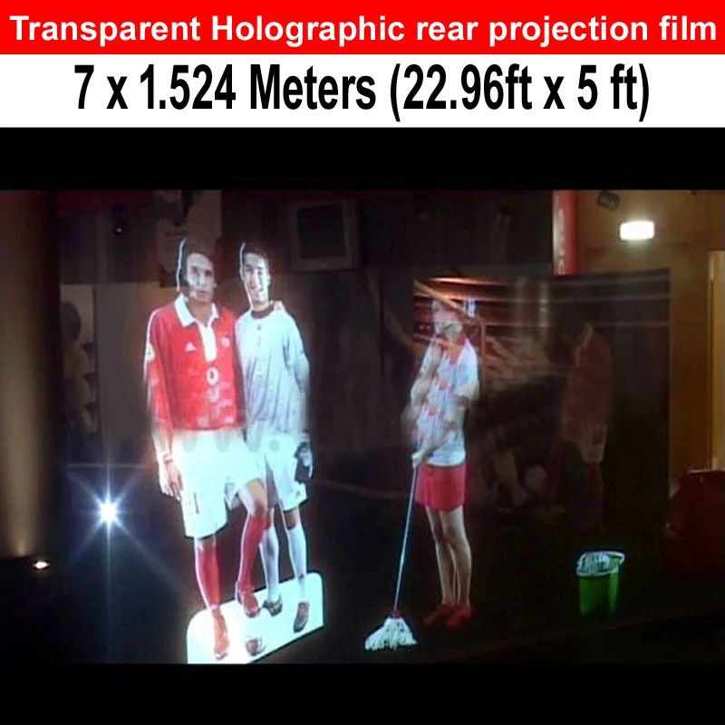 Free Shipping Self Adhesive Rear Projection Film 1.524 * 7 Meters Holographic Glass Windows Film 3D High Definition
Free Shipping Self Adhesive Rear Projection Film 1.524 * 7 Meters Holographic Glass Windows Film 3D High Definition