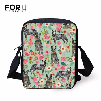 FORUDESIGNS Messenger Bag Women Small Shoulder Bag Australian Cattle Dog Florals Cream Print Crossbody Bag for Girls sac a main
FORUDESIGNS Messenger Bag Women Small Shoulder Bag Australian Cattle Dog Florals Cream Print Crossbody Bag for Girls sac a main