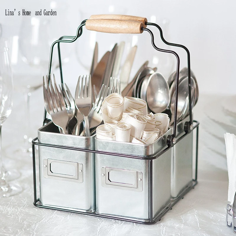 multiple usage wood handle handmade Wire Basket Caddy with 4 galvanized zin boxes
multiple usage wood handle handmade Wire Basket Caddy with 4 galvanized zin boxes