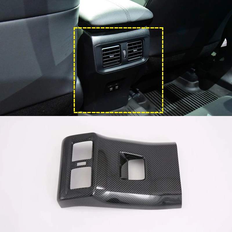 ABS Carbon Fiber Interior Accessories Armrest Box Rear Air AC Vent Outlet Cover Trim 1PCS For Toyota RAV4 2019 2020
ABS Carbon Fiber Interior Accessories Armrest Box Rear Air AC Vent Outlet Cover Trim 1PCS For Toyota RAV4 2019 2020
