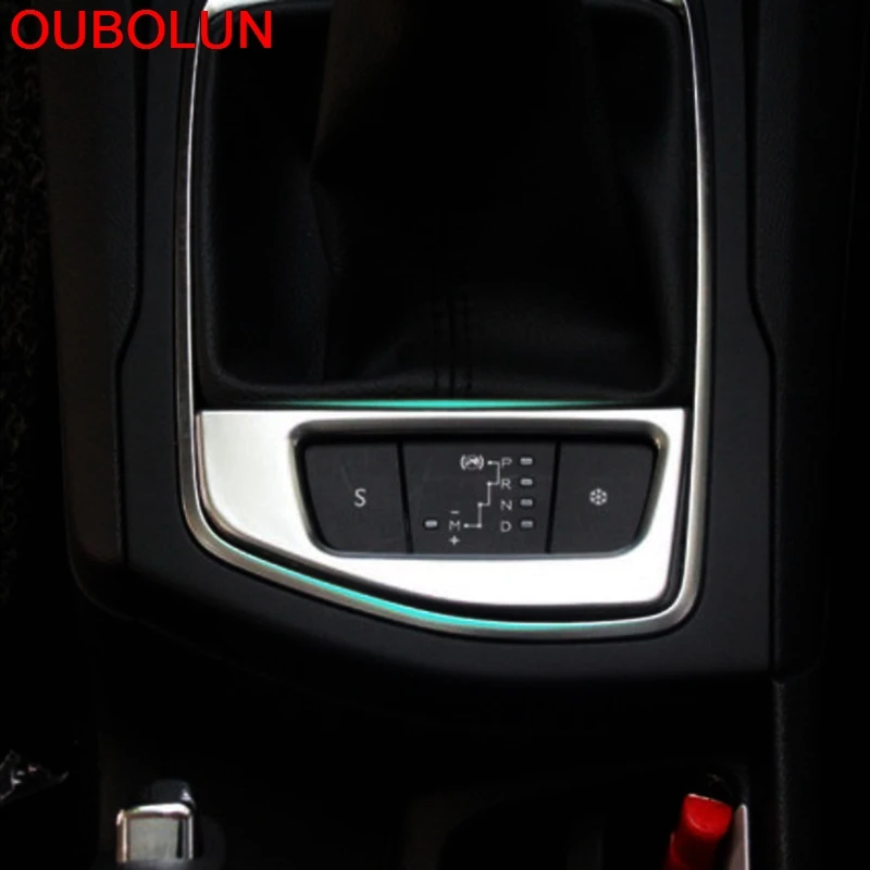 OUBOLUN для PEUGEOT 308 2014 2015 ABS Хромированная ручка переключения передач Базовая