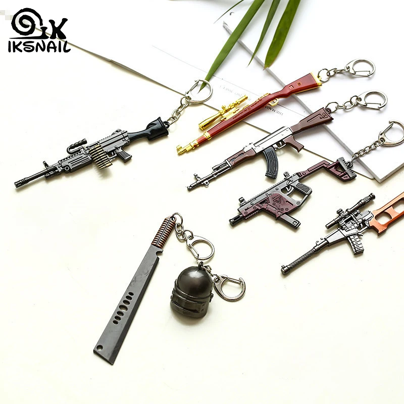 IKSNAIL Fashion Simulation Gun Model Pendant Keychains Car Metal Key Rings Peripheral Accessories Game Key Chain gift chaveiro
IKSNAIL Fashion Simulation Gun Model Pendant Keychains Car Metal Key Rings Peripheral Accessories Game Key Chain gift chaveiro