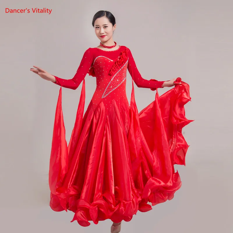New Ballroom Dance Dress Sexy Ice Silk Stones Latin Dance Costumes For Women Ballroom Dance Competition/Performance Dresses
New Ballroom Dance Dress Sexy Ice Silk Stones Latin Dance Costumes For Women Ballroom Dance Competition/Performance Dresses